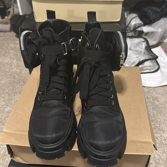 Steve Madden nylon combat boots size:5.5 - Picture 3 of 5